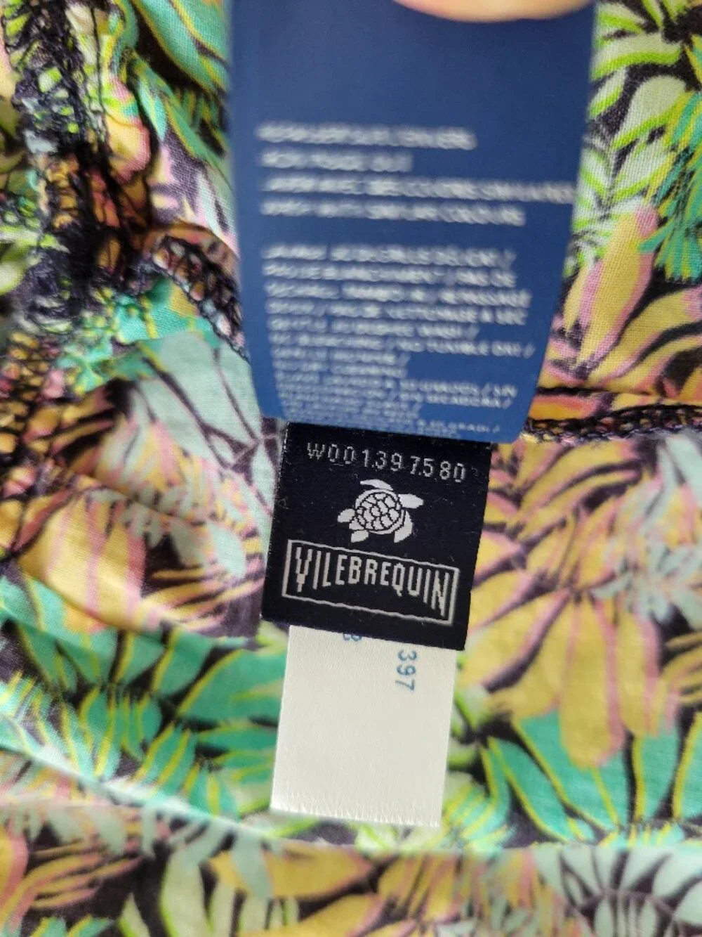 Vilebrequin Jungle Print Beach Dress Cotton Voile Girls 14Y Vacation Vibrant